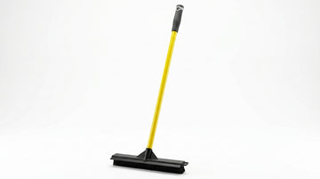 Rubber Bristle Pet Hair Broom with Squeegee Edge
