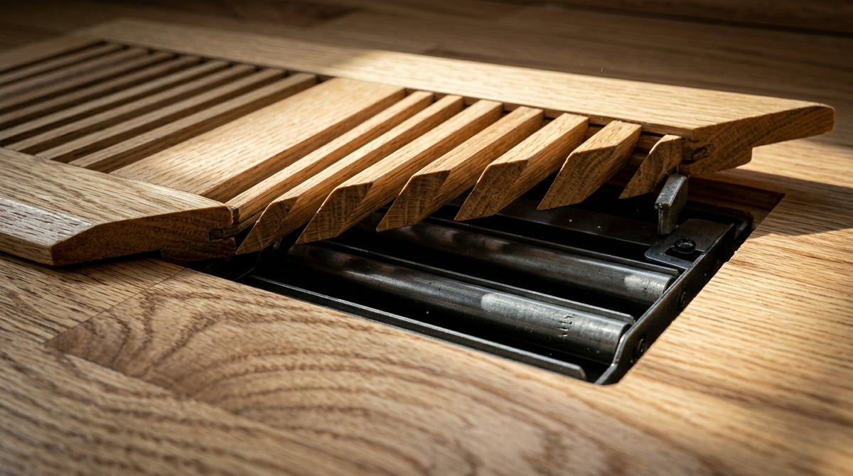 Adjustable Floor Register Damper Box