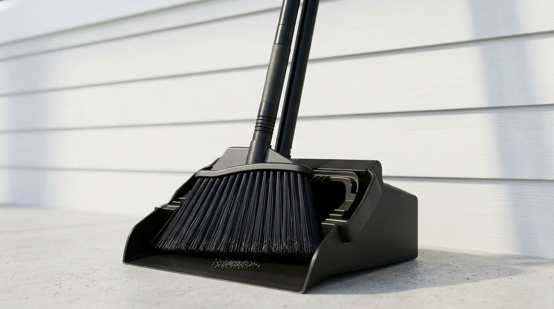 Upright Broom & Dustpan Combo Set